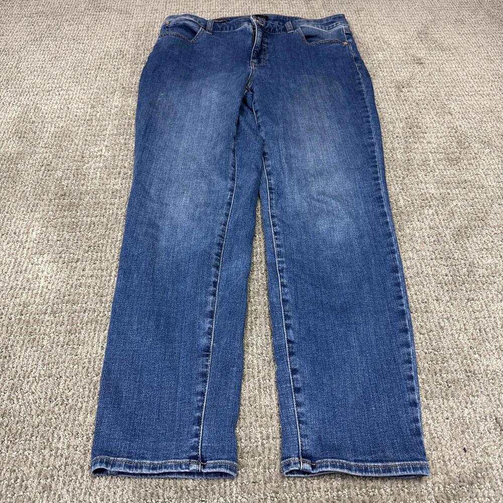 Talbots Jeans Slim Ankle Blue Pockets Women’s Size 12